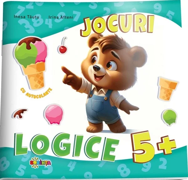 Jocuri logice cu autocolante 5 ani+