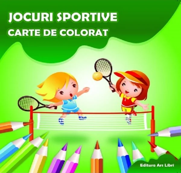 Jocuri sportive - Carte de colorat