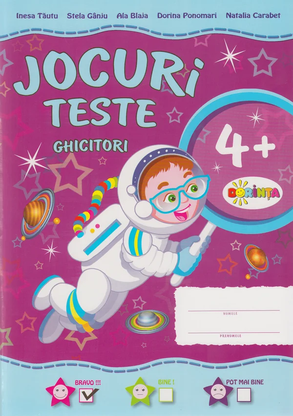 Jocuri. Teste. Ghicitori 4 Ani+ - Inesa Tautu