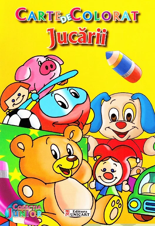 Jucarii - Carte de colorat