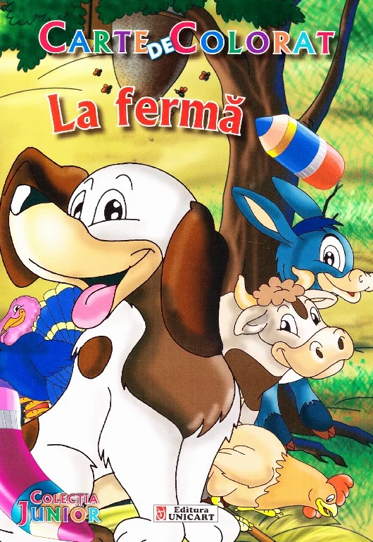 La ferma - Carte de colorat