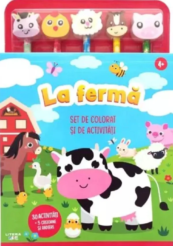 La ferma. Set de colorat si de activitati