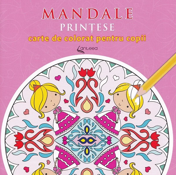 Mandale printese - Carte de colorat pentru copii