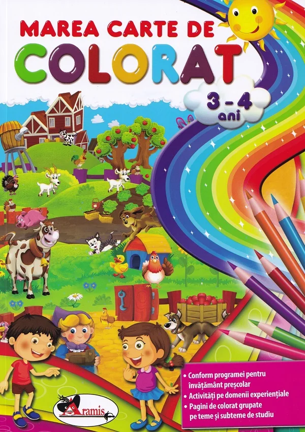 Marea carte de colorat 3-4 ani
