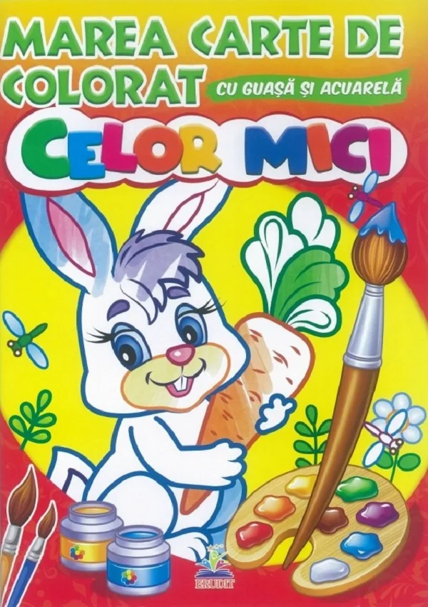 Marea carte de colorat cu guasa si acuarela. Celor mici