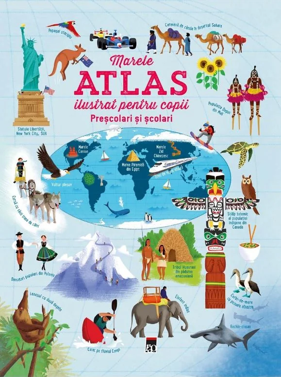 Marele atlas ilustrat pentru copii prescolari si scolari