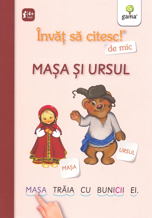 Masa si Ursul. Invat sa citesc de mic