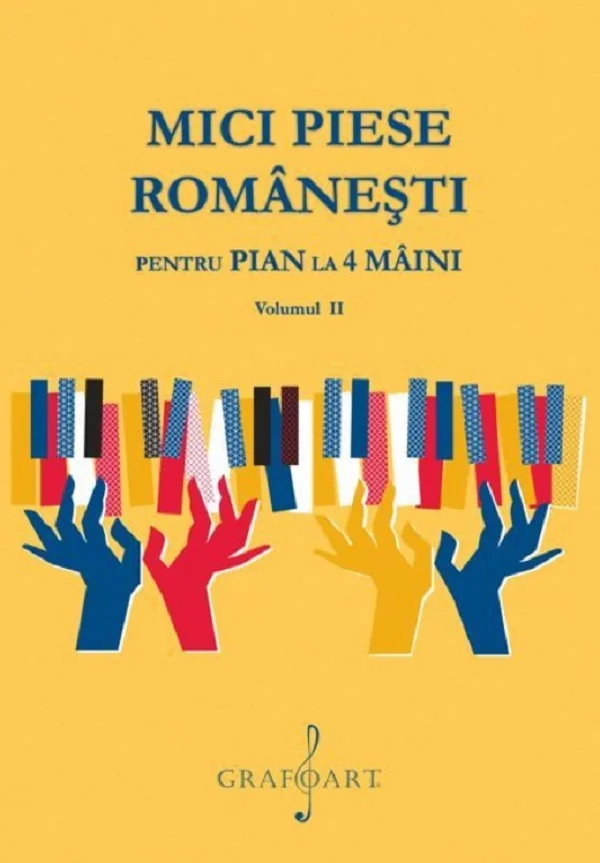 Mici piese romanesti pentru pian la 4 maini Vol.2