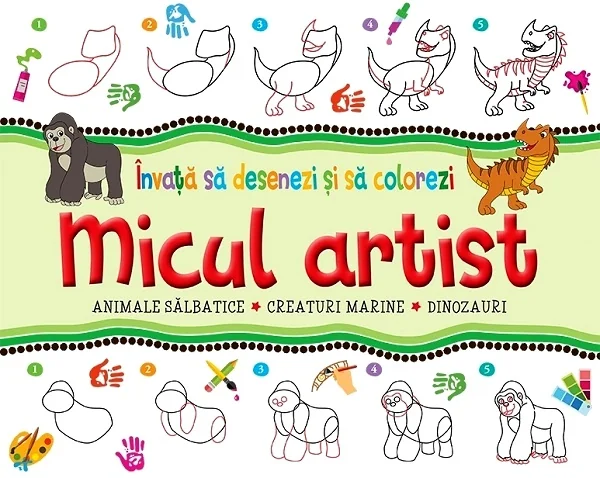 Micul artist. Animale salbatice, creaturi marine, dinozauri