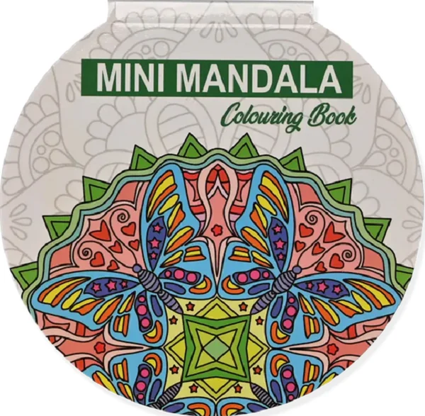 Mini mandala de colorat. Verde