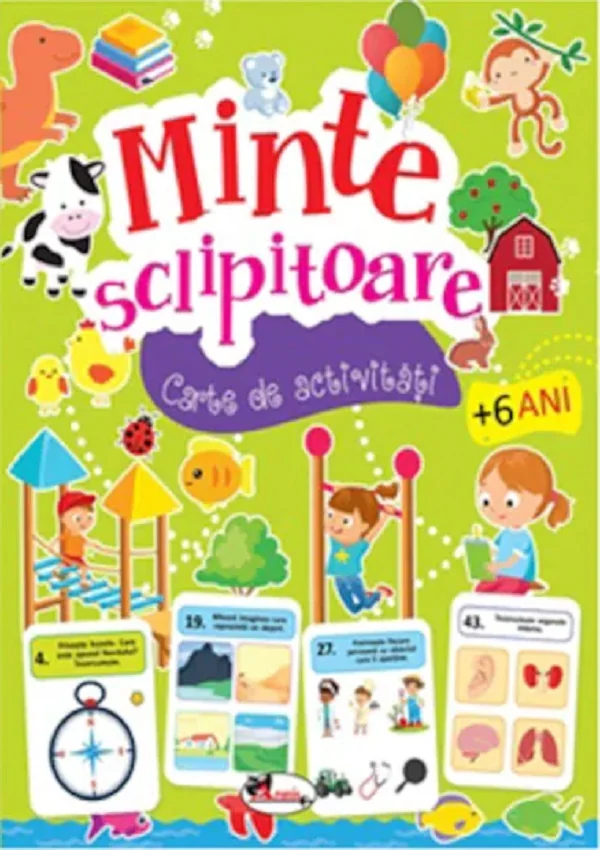 Minte sclipitoare. Carte de activitati 6+