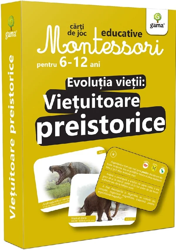 Montessori. Evolutia vietii: Vietuitoare preistorice