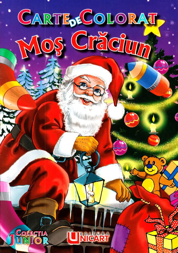 Mos Craciun. Carte de colorat