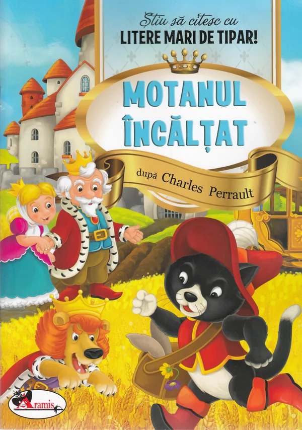 Motanul incaltat - Stiu sa citesc cu litere mari de tipar!