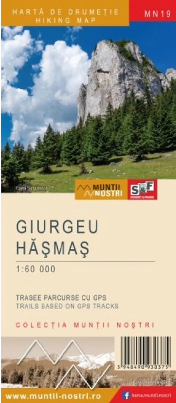 Muntii Giurgeu. Hasmas. Harta de drumetie. Muntii nostri