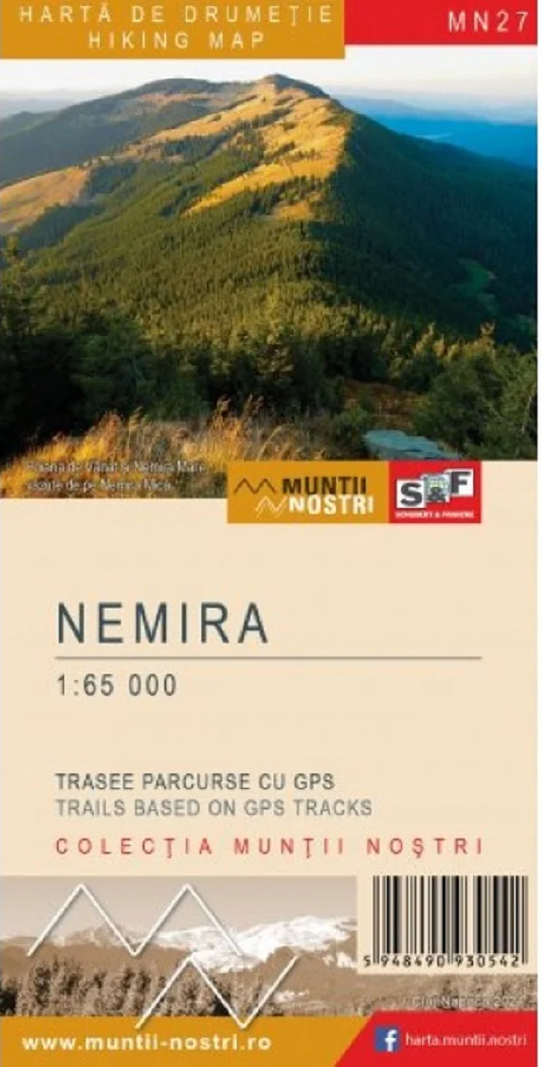 Muntii Nemira. Harta de drumetie. Muntii nostri