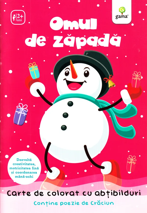 Omul de zapada - Carte de colorat cu abtibilduri