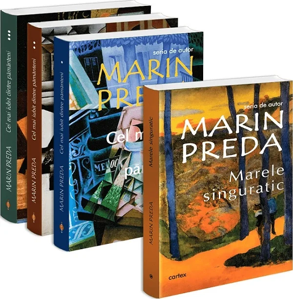 Pachet 4 carti: Marin Preda. Marele singuratic + Cel mai iubit dintre pamanteni 3 Vol.
