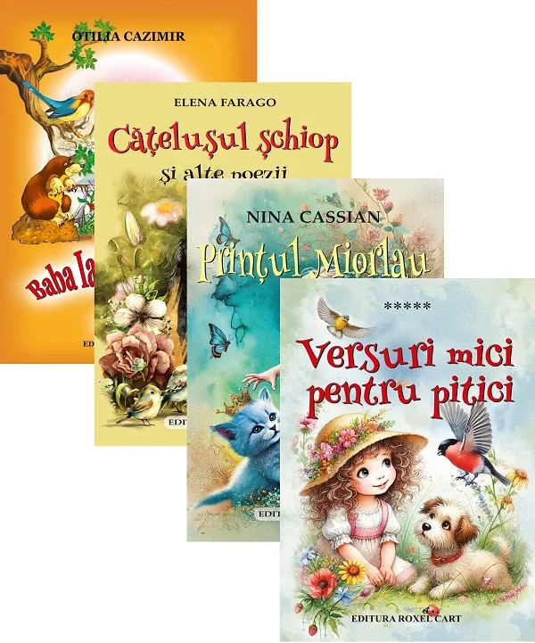 Pachet 4 carti. Poezii ilustrate - Otilia Cazimir, Elena Farago, Nina Cassian