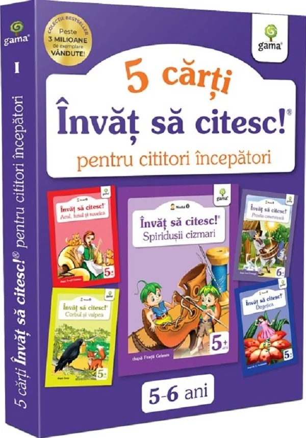 Pachet Invat sa citesc pentru cititori incepatori Vol.1