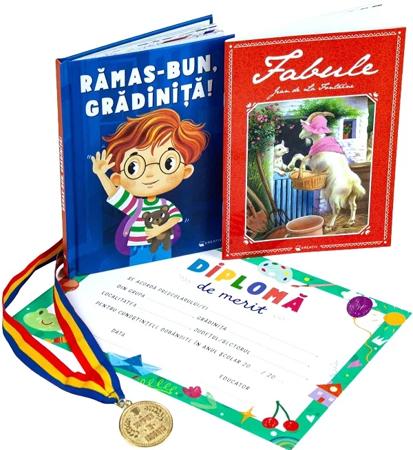 Pachet: Ramas-bun, gradinita! Fabule + Diploma + Medalie
