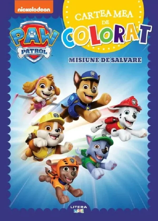 Patrula catelusilor. Cartea mea de colorat: Misiune de salvare