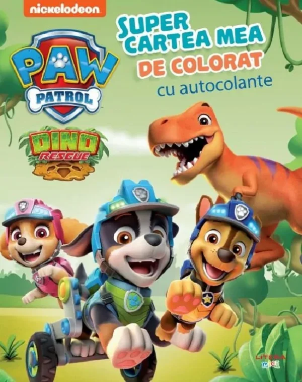 Patrula catelusilor. Supercartea mea de colorat, cu autocolante