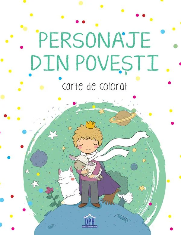 Personaje din povesti. Carte de colorat