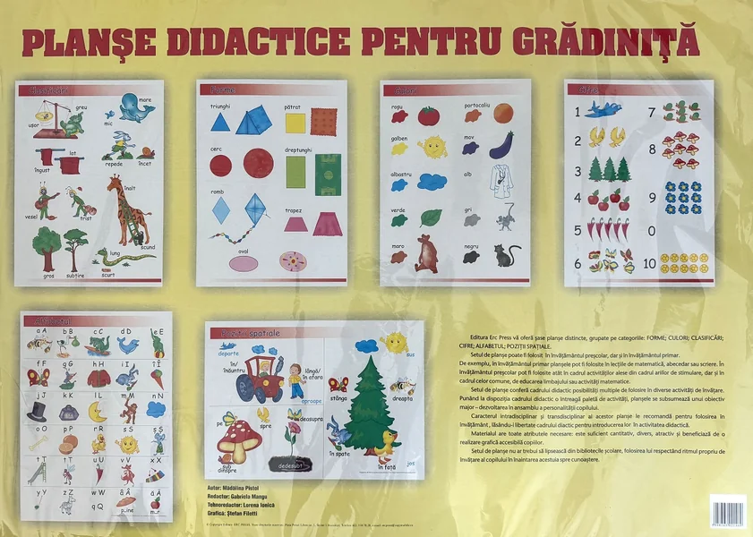 Planse didactice pentru gradinita