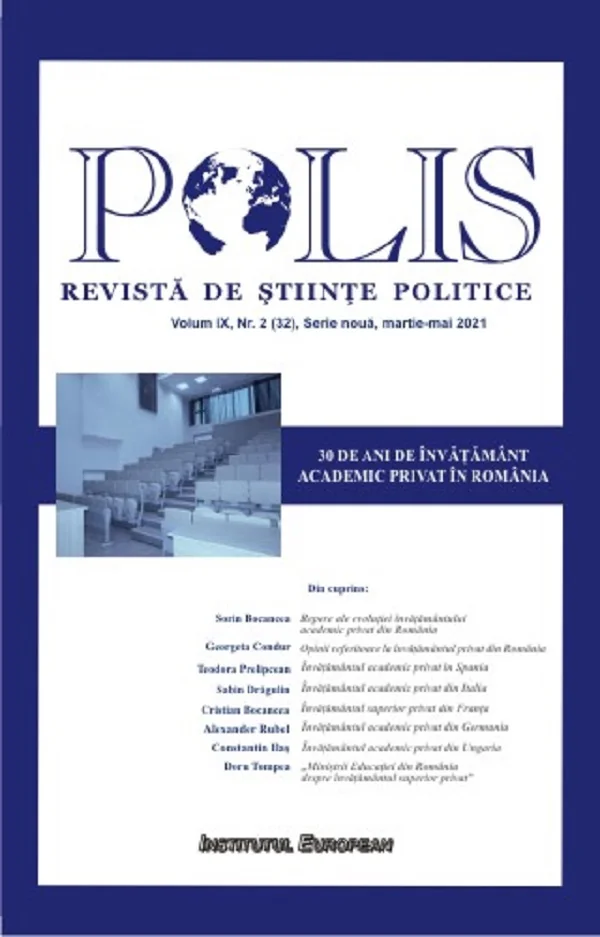 Polis Vol.9 Nr.2(32) Serie noua martie-mai 2021. Revista de Stiinte politice