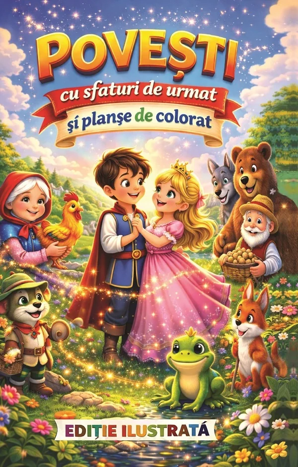 Povesti cu sfaturi de urmat si planse de colorat