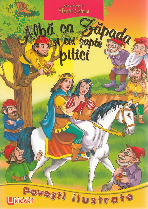 Povesti ilustrate - Alba ca Zapada si cei sapte pitici