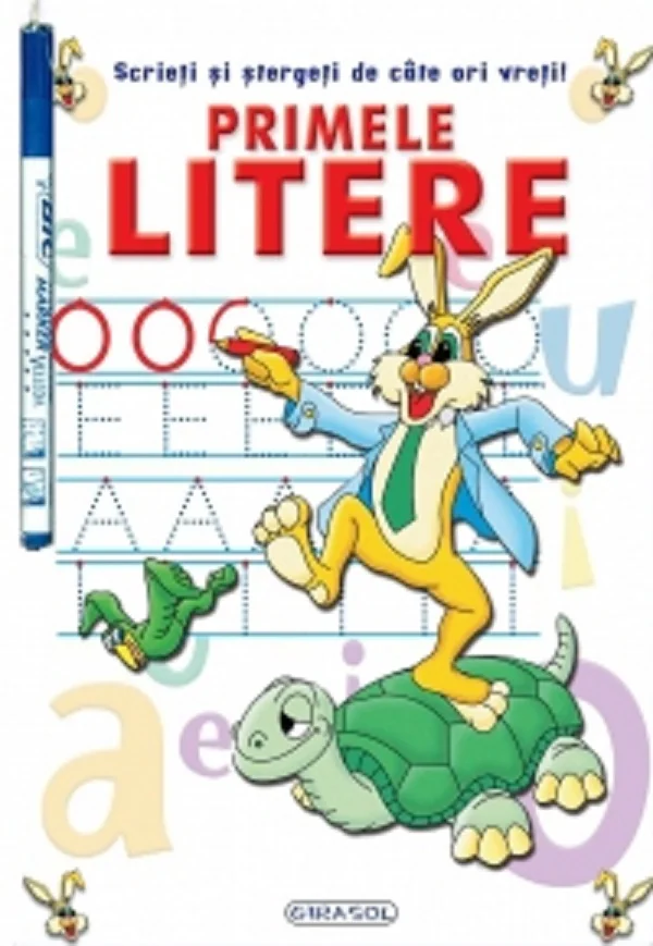 Primele litere. Scrieti si stergeti de cate ori vreti!