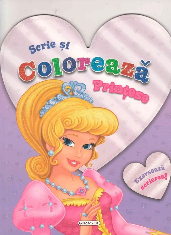 Printese (violet) - Scrie si coloreaza