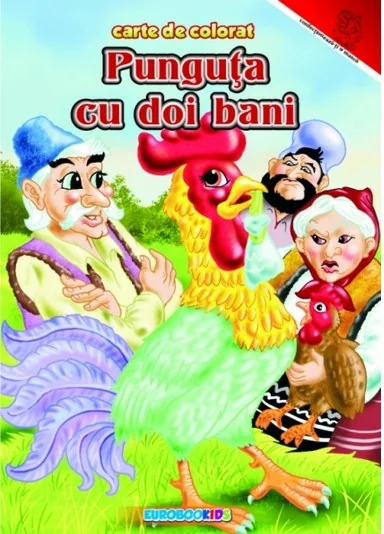 Punguta cu doi bani - Carte de colorat A4
