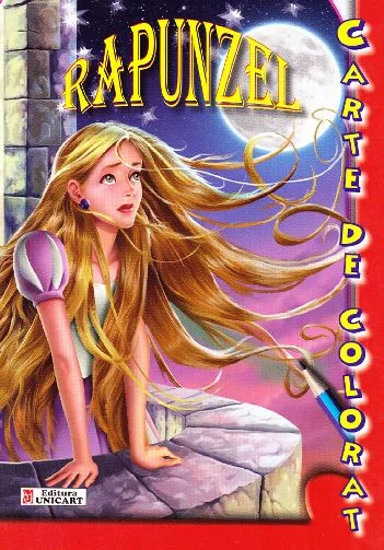 Rapunzel - Carte de colorat