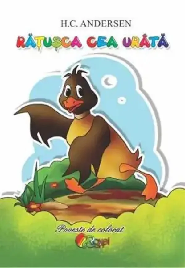 Ratusca cea urata. Poveste de colorat - H.C. Andersen