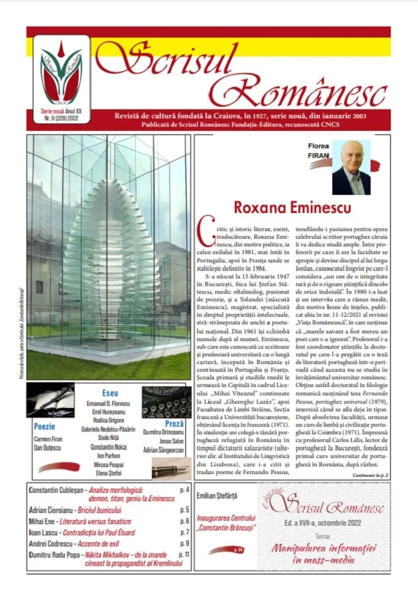 Revista Scrisul Romanesc Nr.9 din 2022