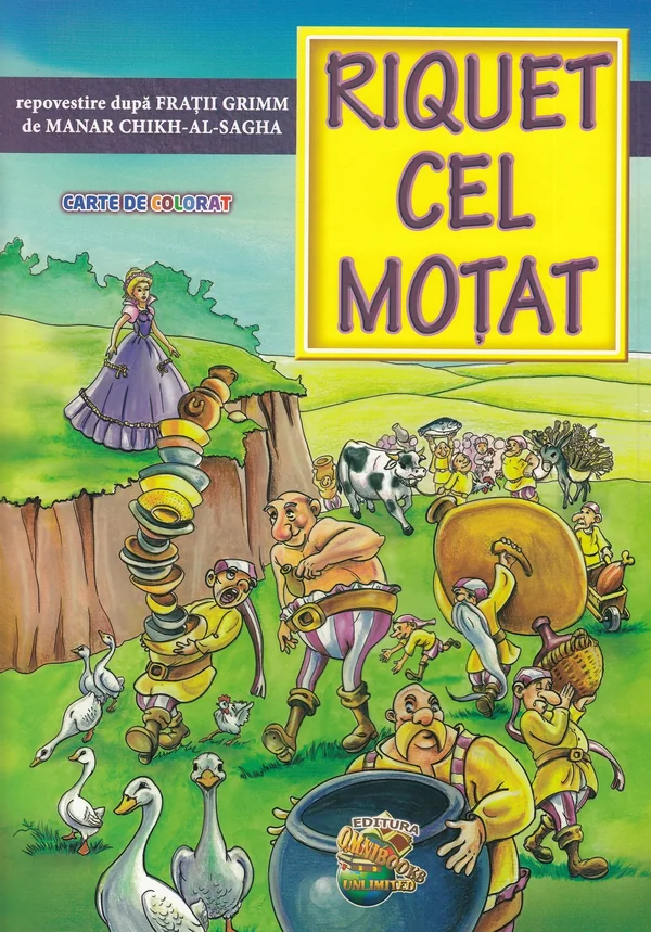 Riquet cel motat. Carte de colorat