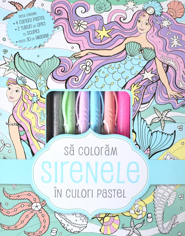 Sa coloram sirenele in culori pastel
