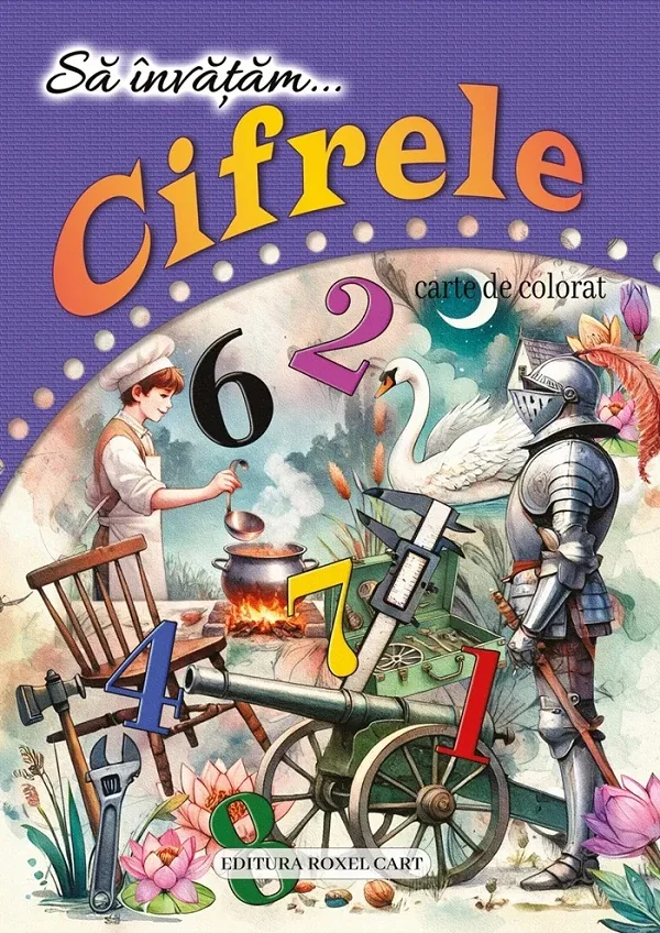 Sa invatam cifrele. Carte de colorat