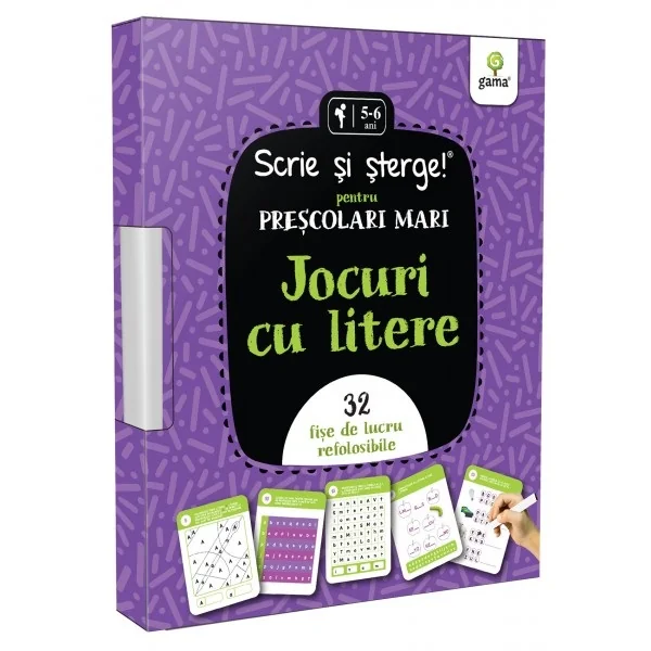 Scrie si sterge! Jocuri cu litere