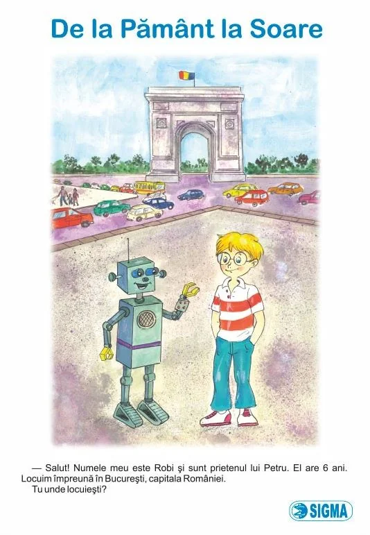 Set 4 carti. Carte uriasa: De la Pamant la Soare - Clasa pregatitoare Sem.2