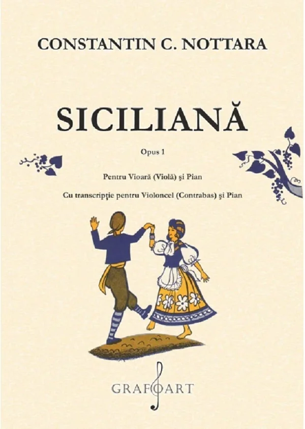 Siciliana Opus 1 pentru vioara (viola) si pian
