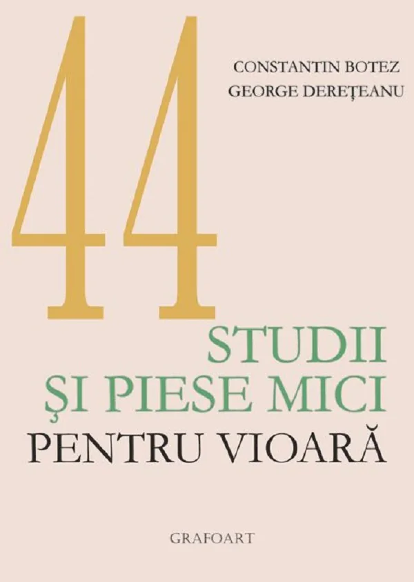 Studii si piese mici pentru vioara - Constantin Botez