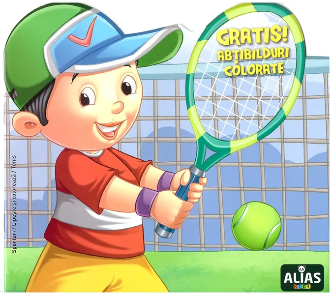 Tenis. Abtibilduri colorate + Jucarie