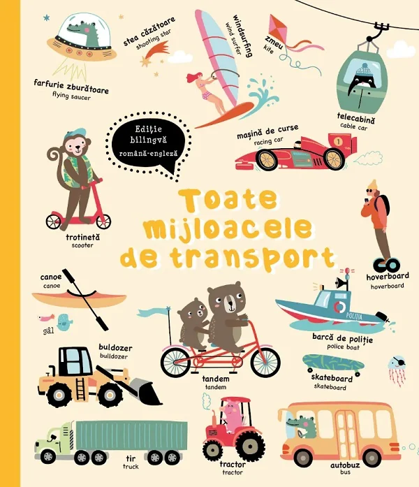Toate mijloacele de transport Ed. bilingva romana-engleza
