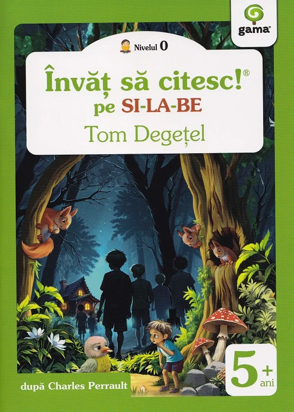 Tom Degetel. Invat sa citesc pe silabe. Nivelul 0
