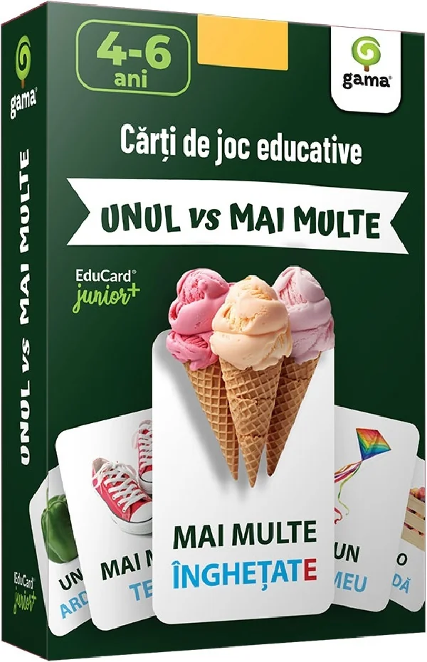 Unul vs mai multe. Carti de joc educative