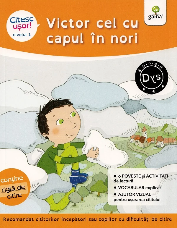 Victor cel cu capul in nori. Citesc usor! Nivelul 1 - Evelyne Barge, Marco Overzee